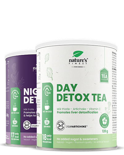 INNER CLEANSE , Day Detox Tea + Night Detox Tea , Protection Du Foie , Digestion , Amincissant , 240g