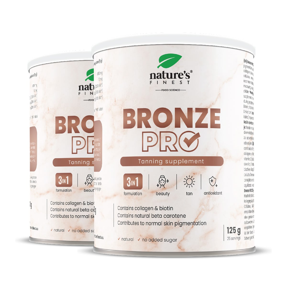 Bronze Pro 1+1 , Boisson Naturelle Pour Une Peau Hâlée , Cuivre, Collagène, Vitamines , Sans Capsules , 250g