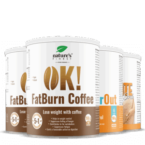 2x OK!FatBurn Café + OK!WaterOut + Anti Cellulite peeling au café paquet