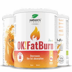 Latte au curcuma + OK!FatBurn paquet