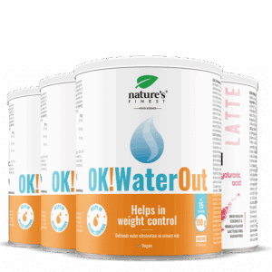 3x OK!WaterOut + Collagène PINK LATTE paquet